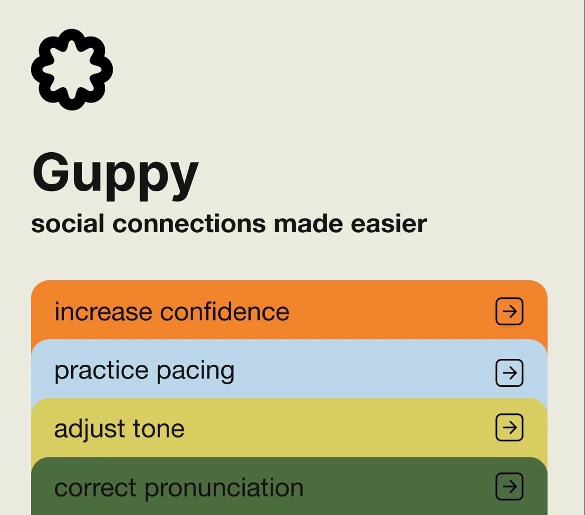 Guppy social connections made easier