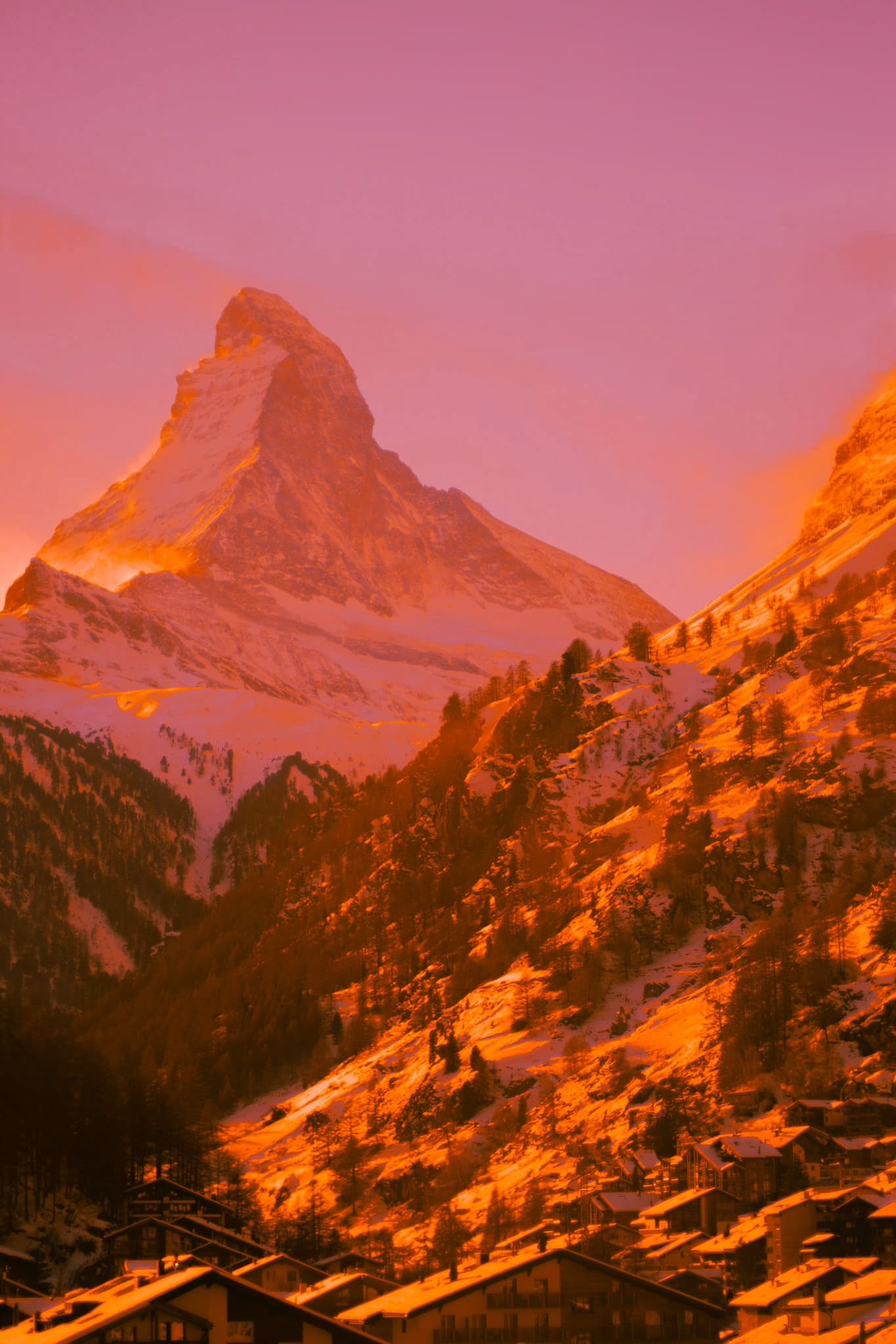 Matterhorn Alpine Sunset